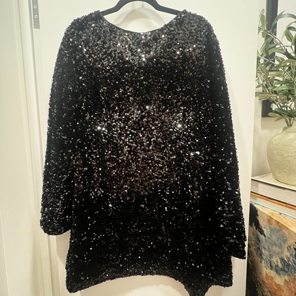 H&M Bow Tie Back Sequin Dress - Picture 3 of 6